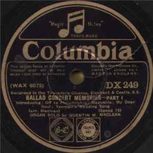 Quentin M. Maclean - Ballad Concert Memories Mp3