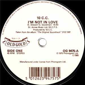 10 C.C. - I'm Not In Love / Dreadlock Holiday Mp3