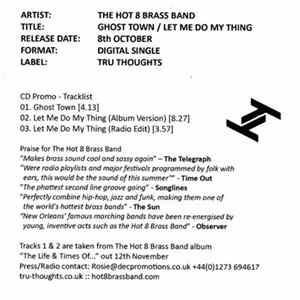 The Hot 8 Brass Band - Ghost Town / Let Me Do My Thing Mp3