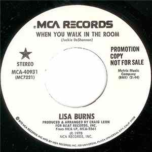 Lisa Burns - When You Walk In The Room Mp3