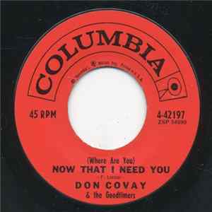 Don Covay & The Goodtimers - (Where Are You) Now That I Need You / Teen Life Swag Mp3