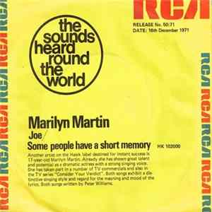 Marilyn Martin - Joe / Some People Have A Short Memory Mp3
