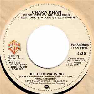 Chaka Khan - Heed The Warning Mp3