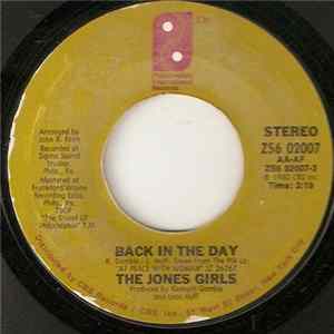 The Jones Girls - Back In The Day / Let's Celebrate (Sittin' On Top Of The World) Mp3