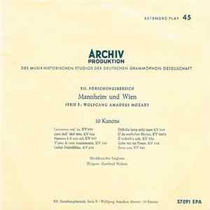 Wolfgang Amadeus Mozart - 10 Kanons Mp3