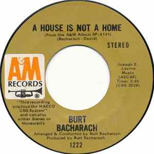 Burt Bacharach - A House Is Not A Home Mp3