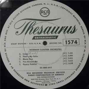 Norman Cloutier Orchestra / George Wright - Recorded Program Services Mp3