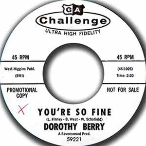Dorothy Berry - Cryin' On My Pillow / You're So Fine Mp3
