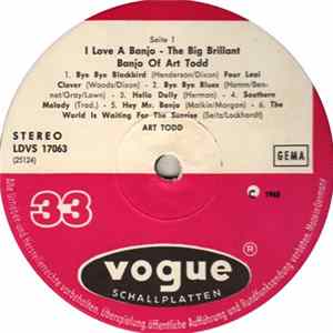 Art Todd - I Love A Banjo! (The Big Brilliant Banjo Of Art Todd) Mp3