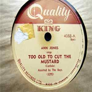 Ann Jones - Too Old To Cut The Mustard / I Carry Your Picture In My Heart Mp3
