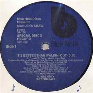Marlena Shaw - It's Better Than Walkin' Out / Love Has Gone Away Mp3
