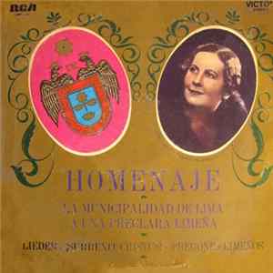 Various - Homenaje: La Municipalidad De Lima A Una Preclara Limeña Mp3