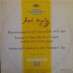 Joseph Haydn – Monique Haas - Klaviersonaten Nr. 21 F-dur Und Nr. 49 Es-dur = Sonatas For Piano No. 21 In F Major And No. 49 In E Flat Major / Arietta Con Variazioni Es-dur / Fantasia C-dur Mp3