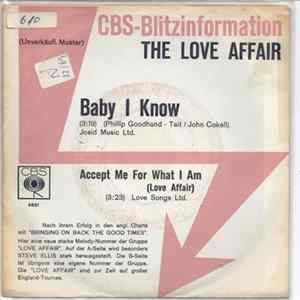 The Love Affair - Baby I Know Mp3