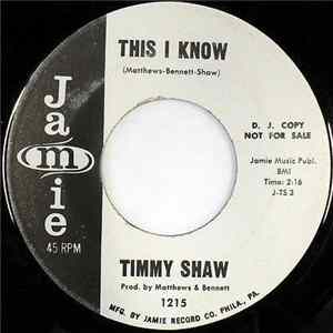 Timmy Shaw - This I Know / Mine All Mine Mp3