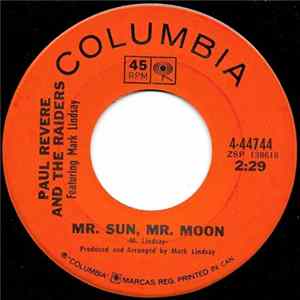Paul Revere And The Raiders Featuring Mark Lindsay - Mr. Sun, Mr. Moon / Without You Mp3