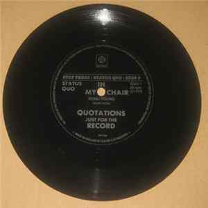 Status Quo - In My Chair (Quotations Just For The Record) Mp3