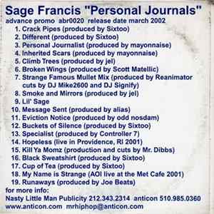 Sage Francis - Personal Journals Mp3