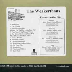 The Weakerthans - Reconstruction Site Mp3