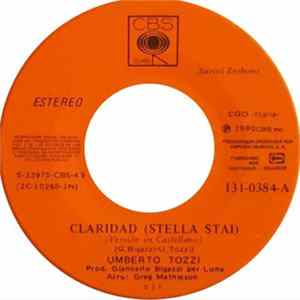 Umberto Tozzi - Claridad Mp3