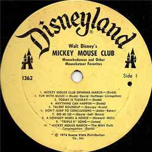 Mickey Mouse Club - Mousekedances And Other Mouseketeer Favorites Mp3