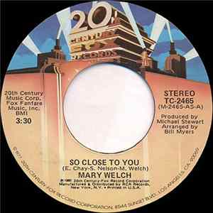Mary Welch - So Close To You / Sweet Precious Time Mp3