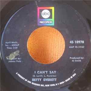Betty Everett - I Can't Say / My Baby Loving My Best Friend Mp3