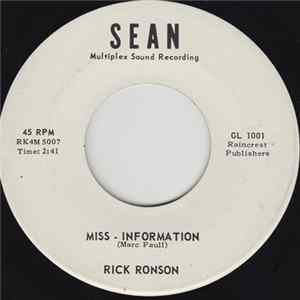 Rick Ronson - Miss - Information Mp3