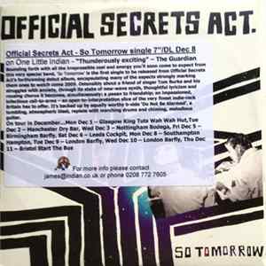 Official Secrets Act - So Tomorrow Mp3