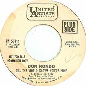 Don Rondo - Till The World Knows You're Mine Mp3