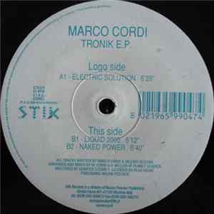 Marco Cordi - Tronik E.P. Mp3