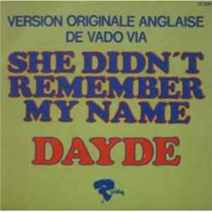 Dayde - She Didn't Remember My Name Mp3