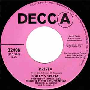 Today's Special - Krista / Stop And Say You're Sorry Mp3