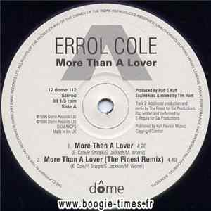 Errol Cole - More Than A Lover Mp3
