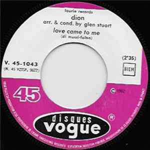 Dion - Love Came To Me Mp3