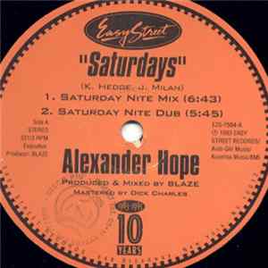 Alexander Hope - Saturdays Mp3