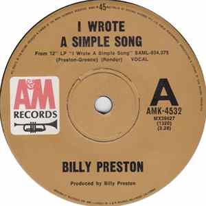 Billy Preston - I Wrote A Simple Song Mp3
