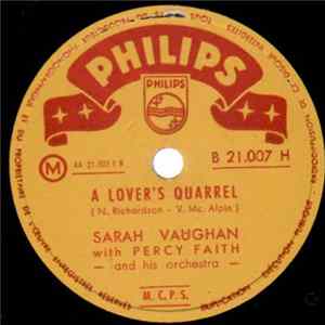 Sarah Vaughan With Percy Faith And His Orchestra - A Lover's Quarrel / I Confess Mp3