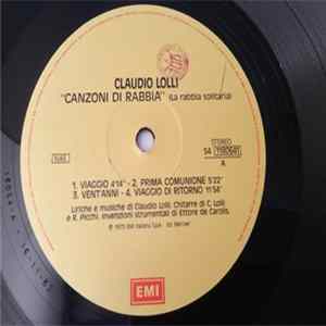 Claudio Lolli - Canzoni Di Rabbia Mp3
