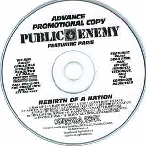 Public Enemy Featuring Paris - Rebirth Of A Nation Mp3