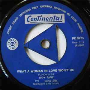 Judy Page - What A Woman In Love Won't Do / Cottage By The Sea Mp3