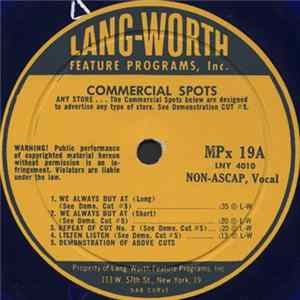 Unknown Artist - Commercial Spots Mp3