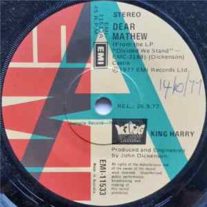 King Harry - Dear Mathew Mp3