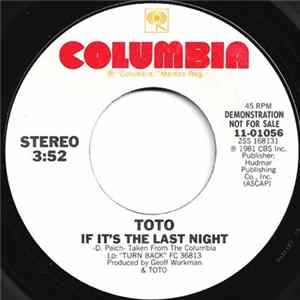 Toto - If It's The Last Night Mp3