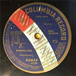 Josef Hofmann - Spinning Song / Butterfly Mp3