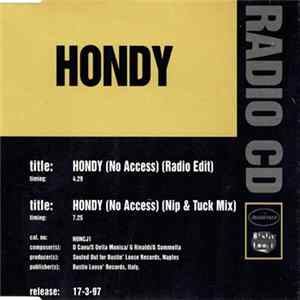 Hondy - No Access Mp3