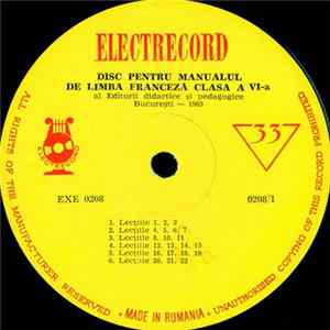 Various - Disc Pentru Manualul De Limba Franceză Clasa A VI-a Mp3