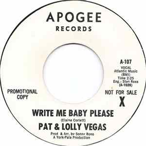 Pat & Lolly Vegas - Write Me Baby Please / Marci-Parci Quetzal Mp3