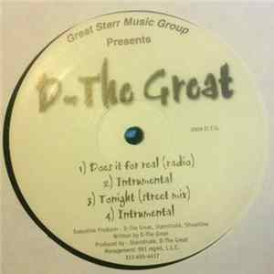 D-The Great - Does It For Real / Tonight Mp3