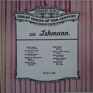 Lilli Lehmann - Lilli Lehmann Mp3